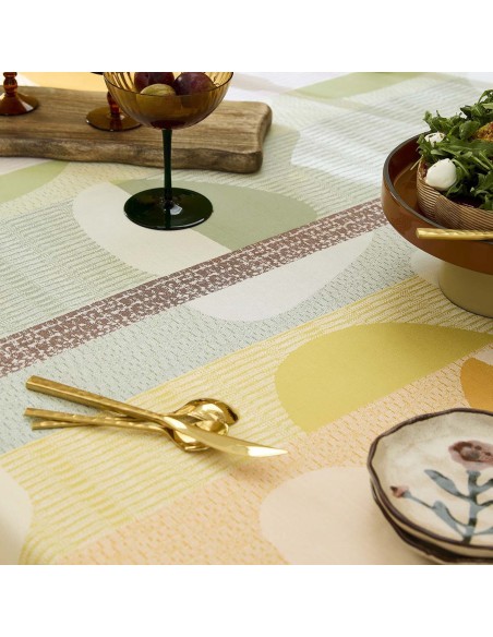 Sets de table enduits Mille Galets Terre cuite, Garnier-Thiébaut 