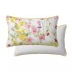 Garnier-Thiébaut -Taie d'oreiller rectangle imprimée en percale de coton lavé 80 fils/cm² Souffle fleuri Printemps