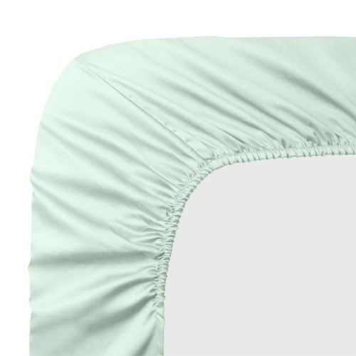 Garnier-Thiébaut - Drap housse en satin de coton 120 fils/cm² Ava Lagon