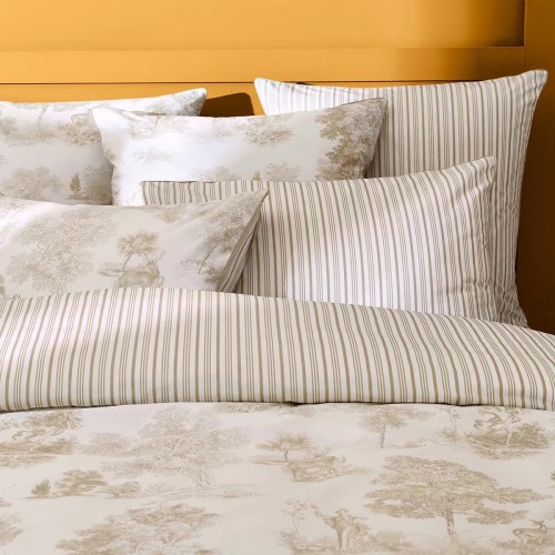 Garnier-Thiébaut - Taies d'oreiller imprimées en percale de coton 80 fils/cm², Poésie Naturel