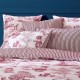 Garnier-Thiébaut - Housse de couette imprimée en percale de coton 80 fils/cm², Poésie Rosso