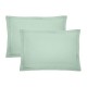 Garnier-Thiébaut - Taies d'oreiller rectangle unies en percale de coton 80 fils/cm² La percale française Givre