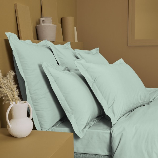 Garnier-Thiébaut - Tissu uni en percale de coton 80 fils/cm² La percale française Givre- Laize 288cm