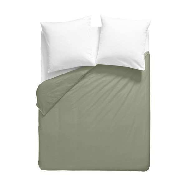 Garnier-Thiébaut - Tissu uni en percale de coton 80 fils/cm² La percale française Verde- Laize 288cm
