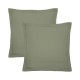 Garnier-Thiébaut - Tissu uni en percale de coton 80 fils/cm² La percale française Verde- Laize 288cm