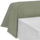 Garnier-Thiébaut - Tissu uni en percale de coton 80 fils/cm² La percale française Verde- Laize 288cm
