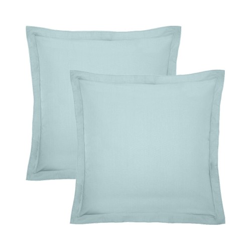 Garnier-Thiébaut - Tissu uni en percale de coton 80 fils/cm² La percale française Bleu Aqua- Laize 288cm
