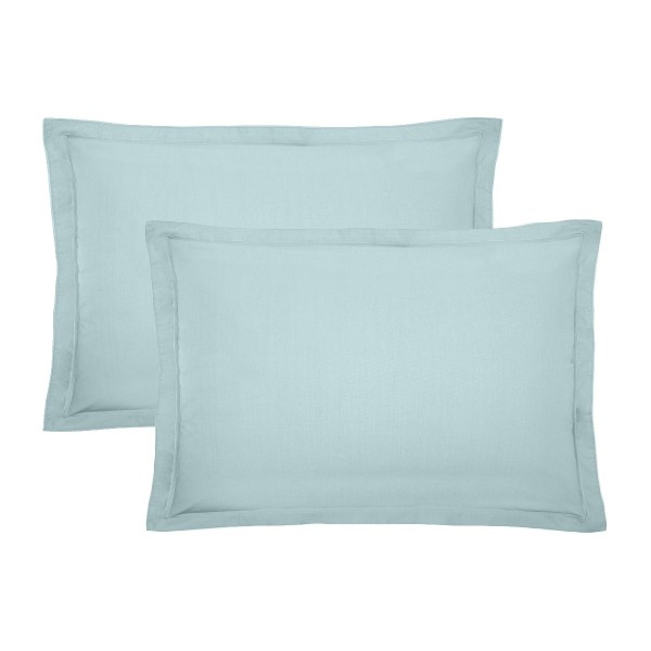 Garnier-Thiébaut - Tissu uni en percale de coton 80 fils/cm² La percale française Bleu Aqua- Laize 288cm