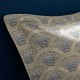 Garnier-Thiébaut - Taies d'oreiller imprimées en satin de coton 120 fils/cm² Eventails Argile