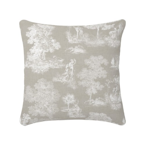 Housse de coussin imprimée lin et coton Poésie Naturel Garnier-Thiébaut