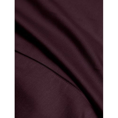 Alexandre Turpault - Parure de lit unie en satin de coton Bio 120 fils/cm² Teophile Hellébore
