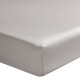 Drap housse uni Teophile Lune en satin de coton Bio 120 fils/cm² - Alexandre Turpault