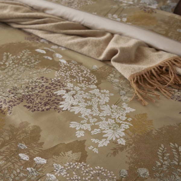 Lande, Housse de couette imprimée en satin de coton Bio 120 fils/cm² - Alexandre Turpault