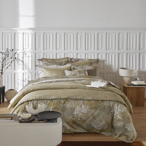 Lande, Housse de couette imprimée en satin de coton Bio 120 fils/cm² - Alexandre Turpault