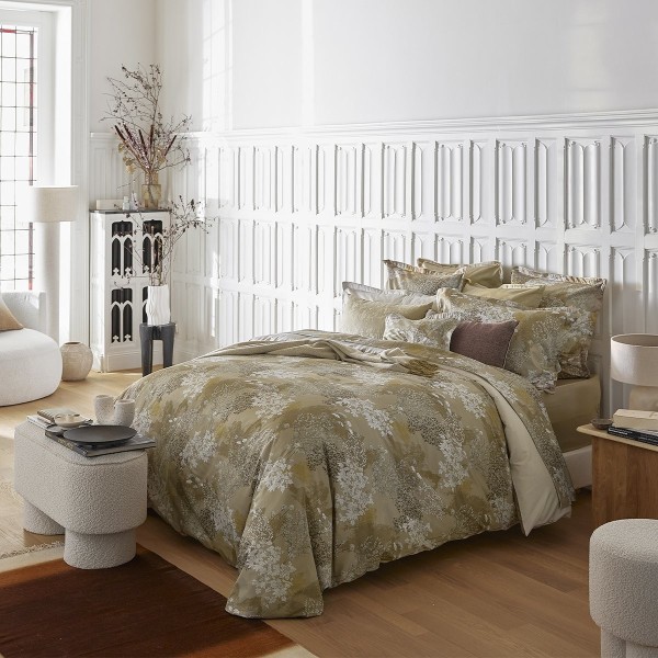Lande, Housse de couette imprimée en satin de coton Bio 120 fils/cm² - Alexandre Turpault