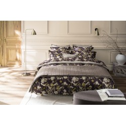 Closerie, Parure de lit imprimée en satin de coton Bio 120 fils/cm² - Alexandre Turpault