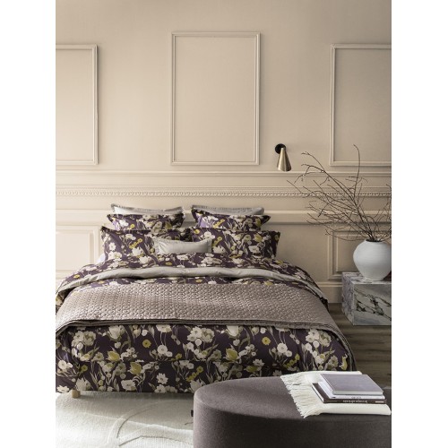 Closerie, Parure de lit imprimée en satin de coton Bio 120 fils/cm² - Alexandre Turpault