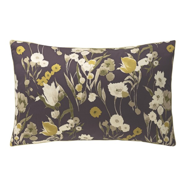 Closerie, Taie d'oreiller rectangle imprimée en satin de coton Bio 120 fils/cm² - Alexandre Turpault