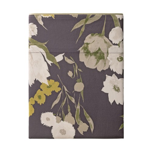 Closerie, Drap plat imprimé en satin de coton Bio 120 fils/cm² - Alexandre Turpault
