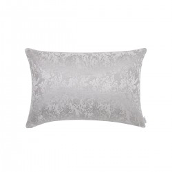 Housse de coussin jacquard Lin & Soie Argent 40x60cm, Alexandre Turpault