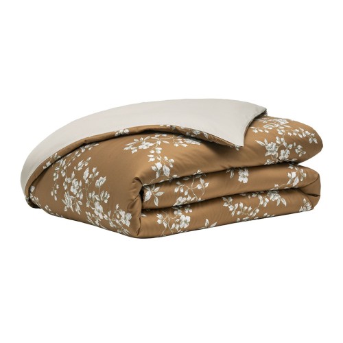 Vivienne Gingembre, Housse de couette imprimée en satin de coton Bio 120 fils/cm² - Alexandre Turpault