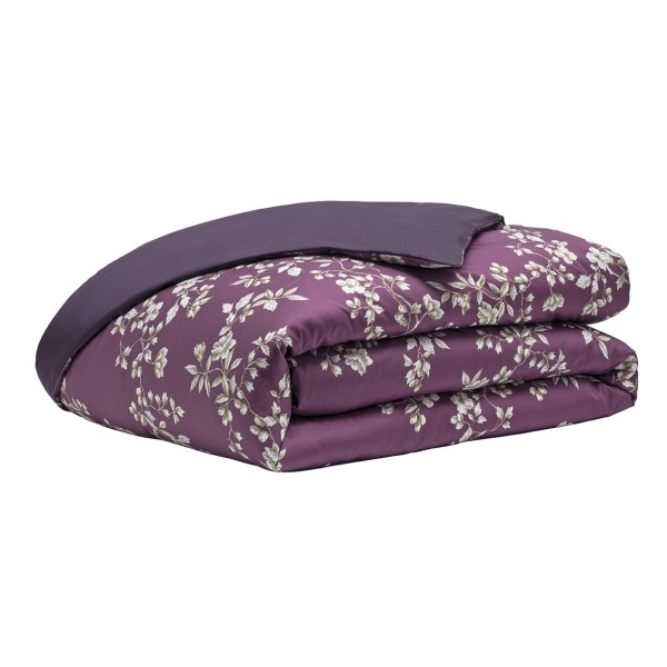 Vivienne Pensée, Housse de couette imprimée en satin de coton Bio 120 fils/cm² - Alexandre Turpault