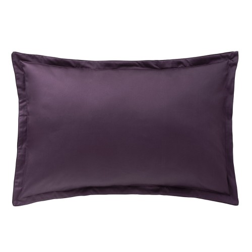 Vivienne Pensée, Taie rectangle en satin de coton Bio 120 fils/cm² - Alexandre Turpault - Dos