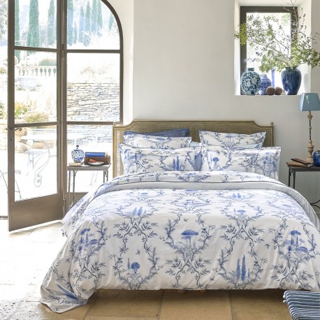 Luberon, Parure de lit imprimée en satin de coton Bio 120 fils/cm² - Alexandre Turpault