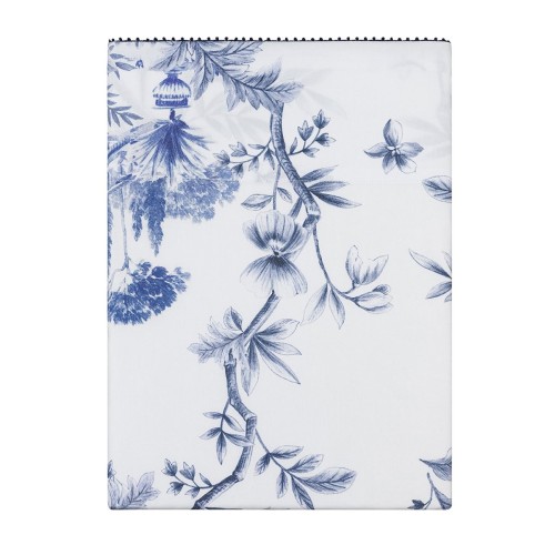 Luberon, Drap plat imprimé en satin de coton Bio 120 fils/cm² - Alexandre Turpault