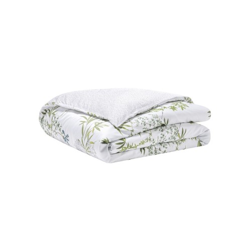 Matin, Housse de couette imprimée en satin de coton Bio 120 fils/cm² - Alexandre Turpault