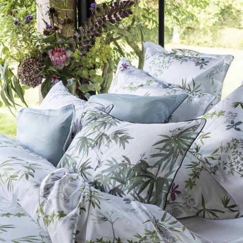 Matin, Parure de lit imprimée en satin de coton Bio 120 fils/cm² - Alexandre Turpault