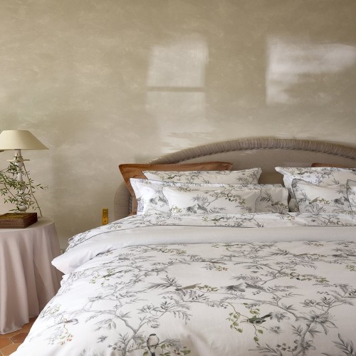 Charme, Parure de lit imprimée en satin de coton Bio 120 fils/cm² - Alexandre Turpault