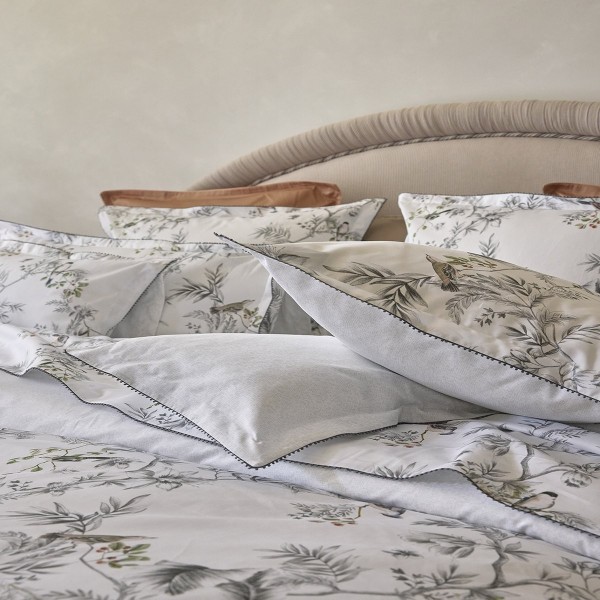Charme, Parure de lit imprimée en satin de coton Bio 120 fils/cm² - Alexandre Turpault