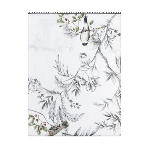 Charme, Drap housse imprimé en satin de coton Bio 120 fils/cm² - Alexandre Turpault