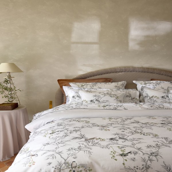 Charme, Housse de couette imprimée en satin de coton Bio 120 fils/cm² - Alexandre Turpault