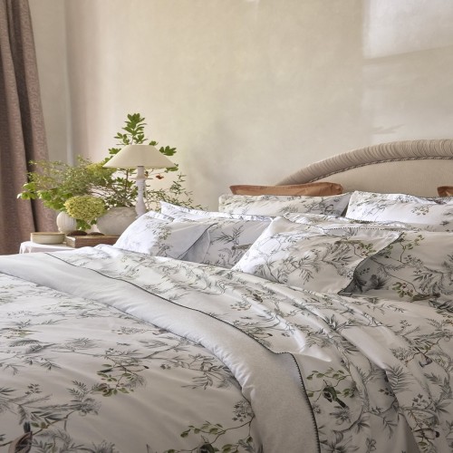Charme, Housse de couette imprimée en satin de coton Bio 120 fils/cm² - Alexandre Turpault
