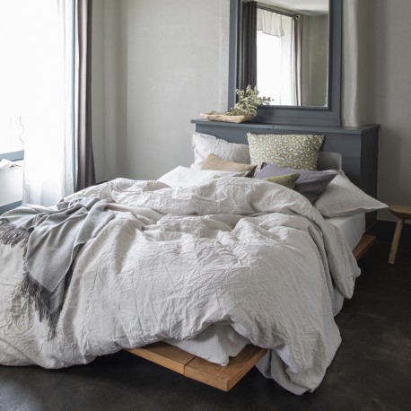 Nouvelle Vague Naturel, Housse de couette en lin lavé français Alexandre Turpault