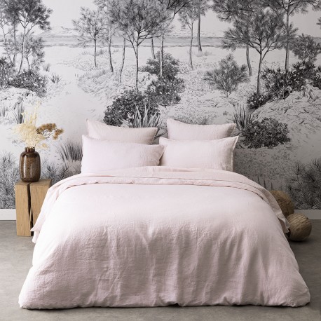 Nouvelle Vague Aube, Housse de couette pur lin lavé français Alexandre Turpault