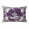 Housse de coussin imprimée pur lin Faubourg Prunelle 40x60cm, Alexandre Turpault