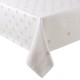 Nappe antitache pur lin uni brodé Sidérale Blanc, Alexandre Turpault