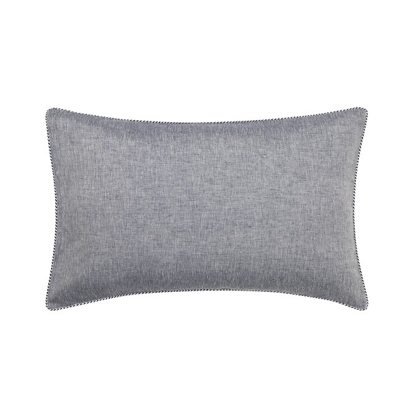 Jouvence Marine, Taie rectangle en chambray de chanvre français Alexandre Turpault