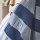 Serviette de plage en jacquard de coton Transat Marin, Essix