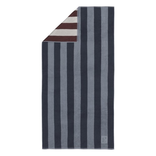 Serviette de plage en jacquard de coton Transat Marin, Essix
