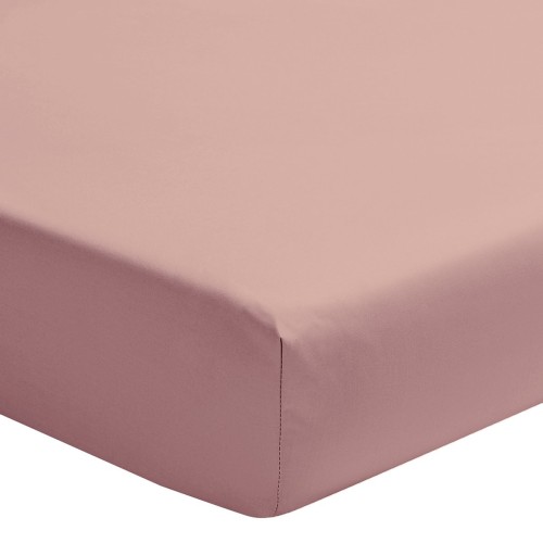 Drap housse uni en percale de coton Première Lilas