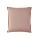 Taie d'oreiller carrée en percale de coton unie Première Lilas, Essix