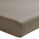 Drap housse lit electrique uni en percale de coton Taupe