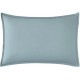 Taie d'oreiller rectangle en percale de coton unie Première Bleu glacier, Essix