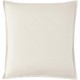 Taie d'oreiller carréee en percale de coton unie Première Meringue, Essix