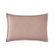 Taie d'oreiller rectangle unie en percale de coton 80 fils/cm² Première Lilas, Essix