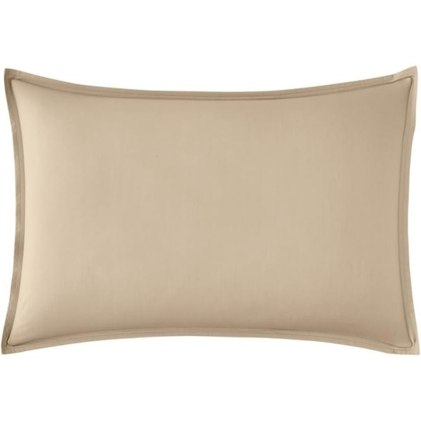 Taie d'oreiller rectangle unie en percale de coton 80 fils/cm² Première Lin, Essix